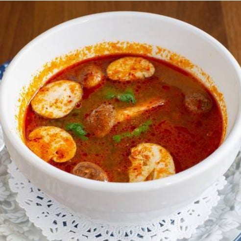 Tom Yum Soup (Spicy & Sour Soup)(GF).