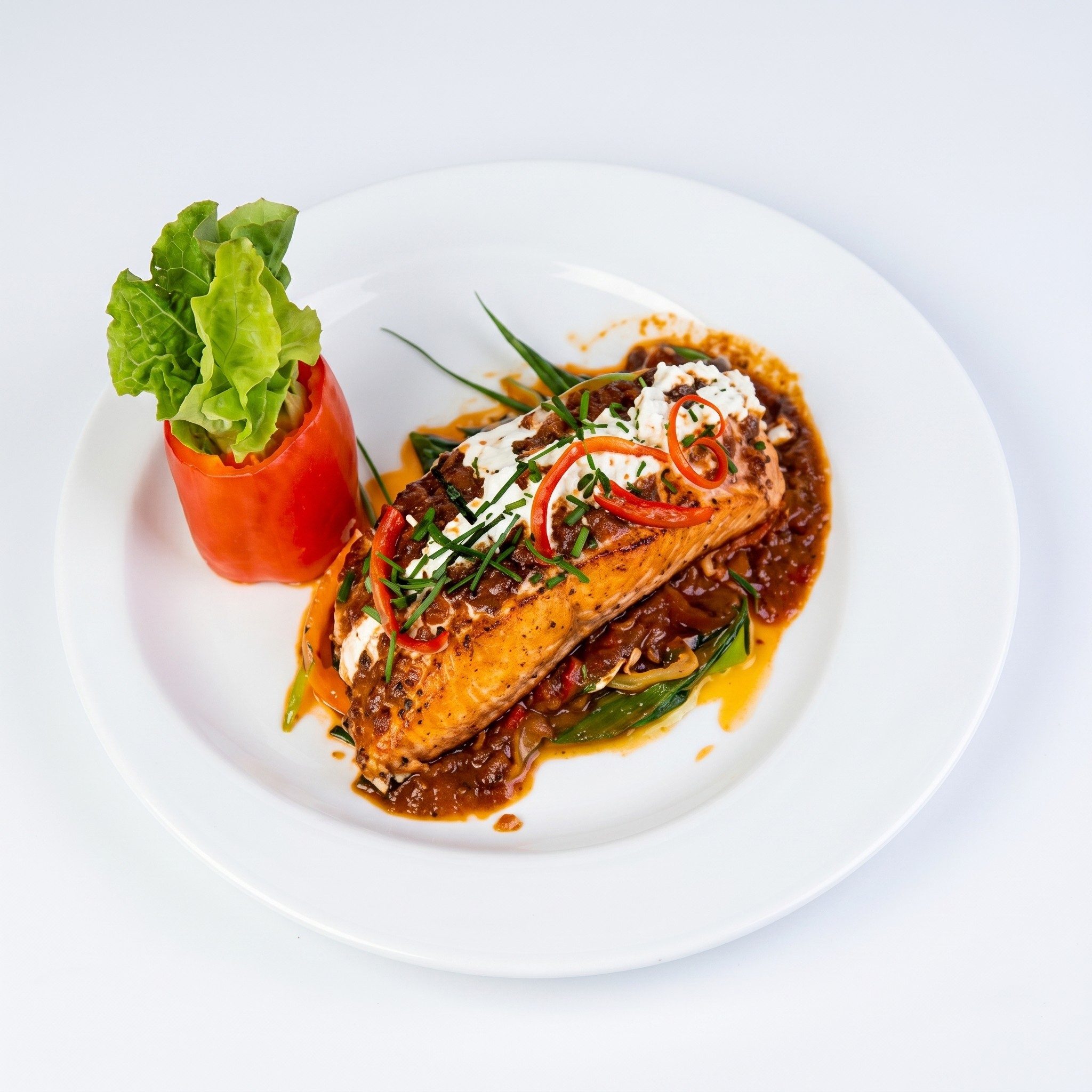 Salmon Panang Curry.