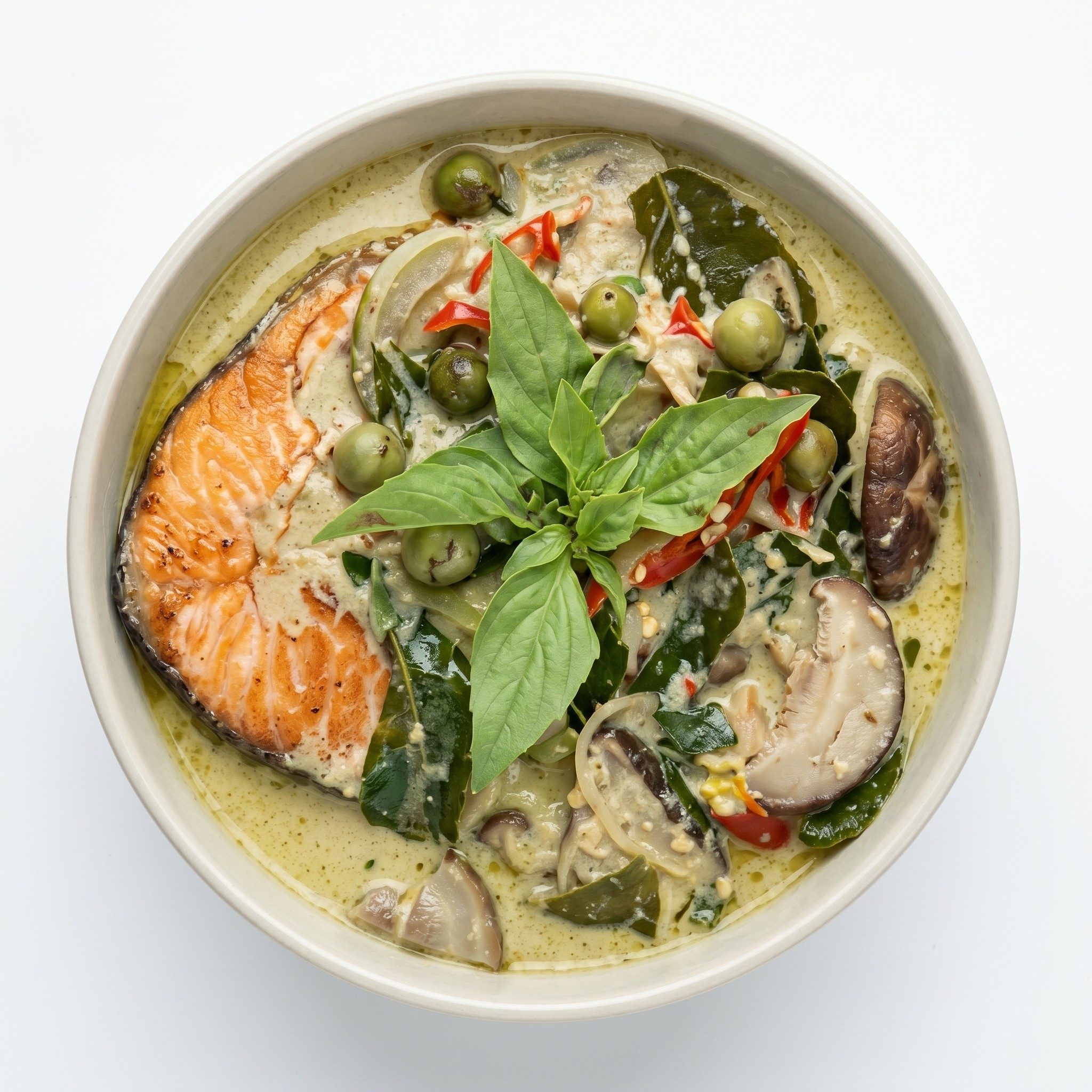 Salmon Green Curry.